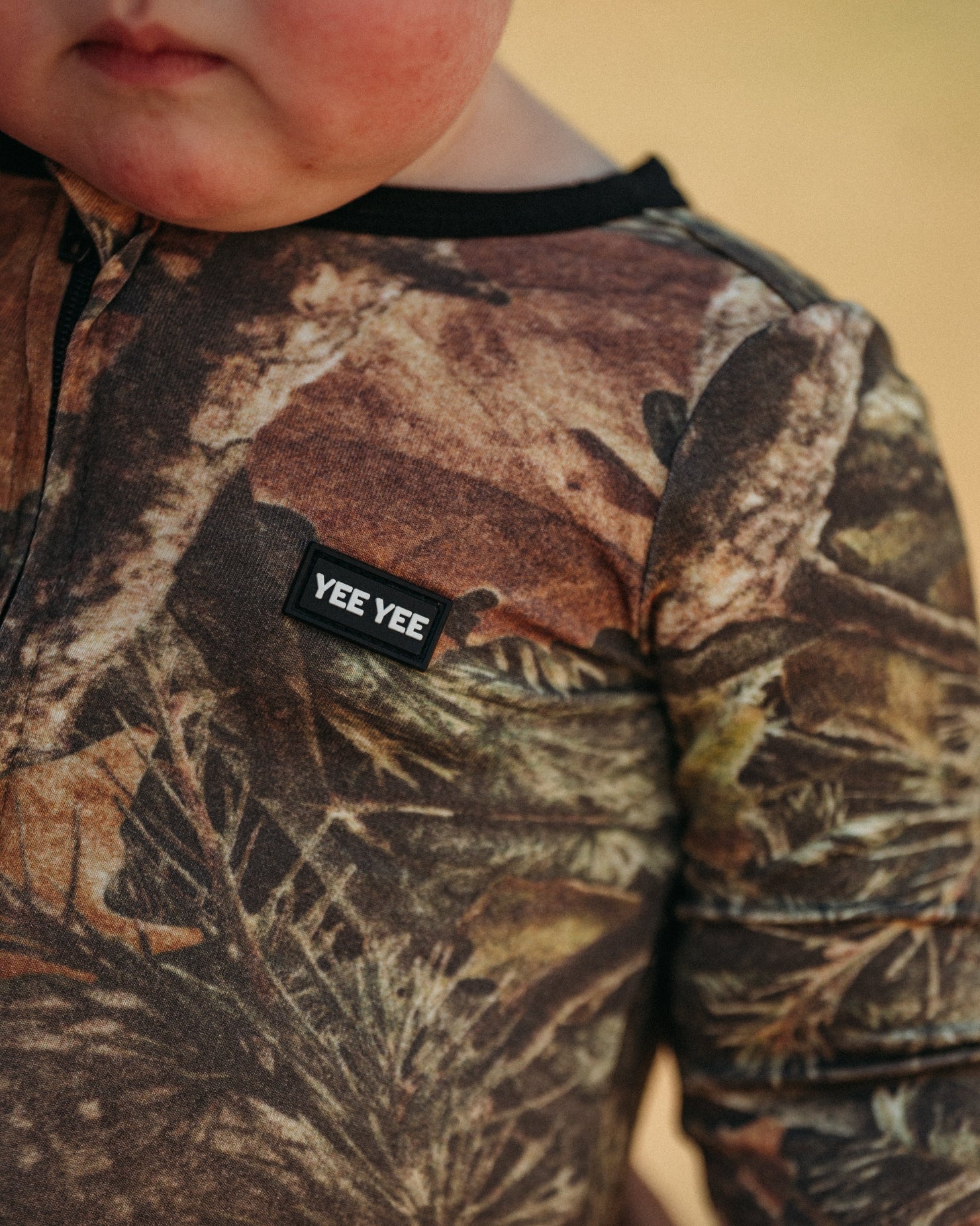 Camo Bamboo Zip-Up Sleeper - Image 3